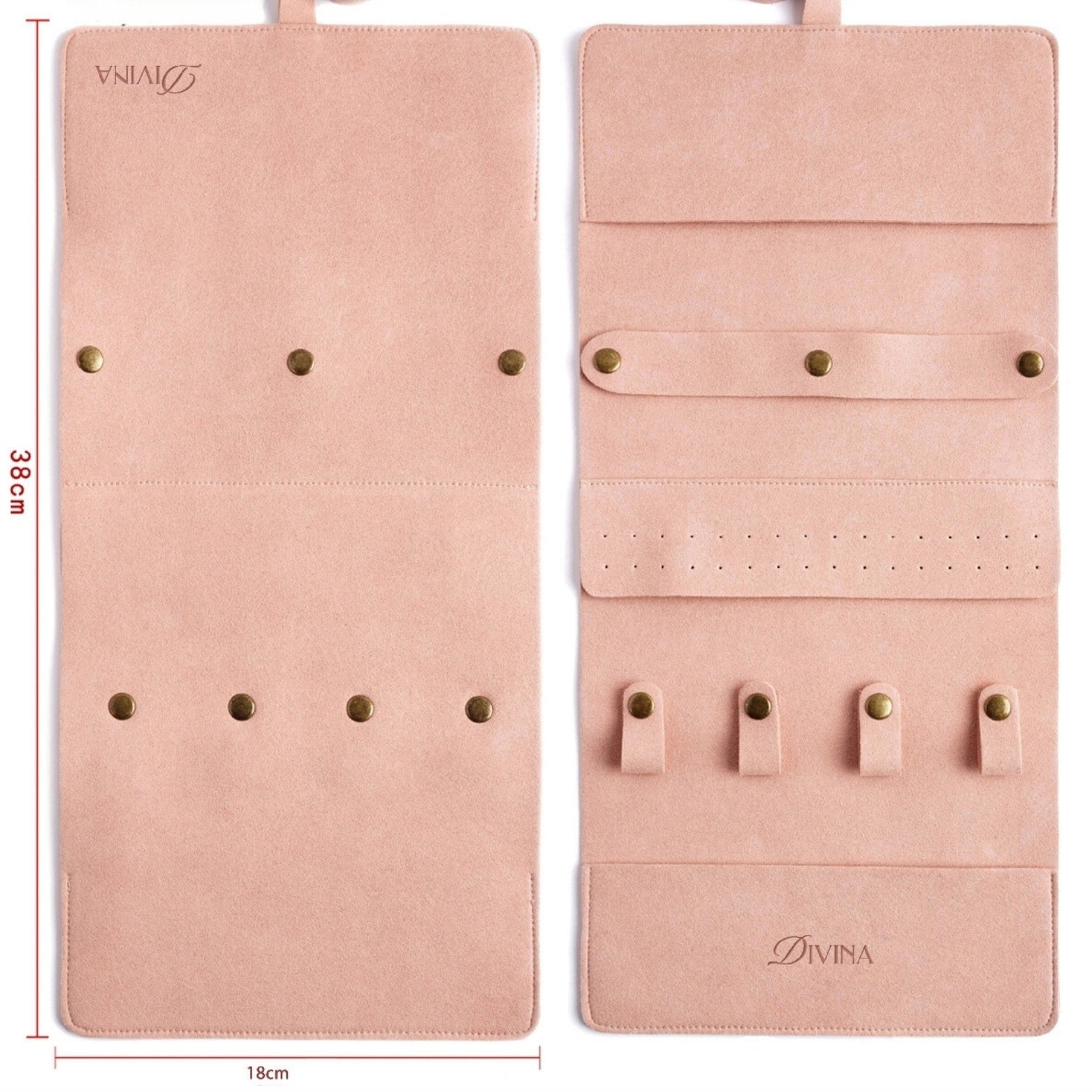 Travel Jewelry Organizer Roll