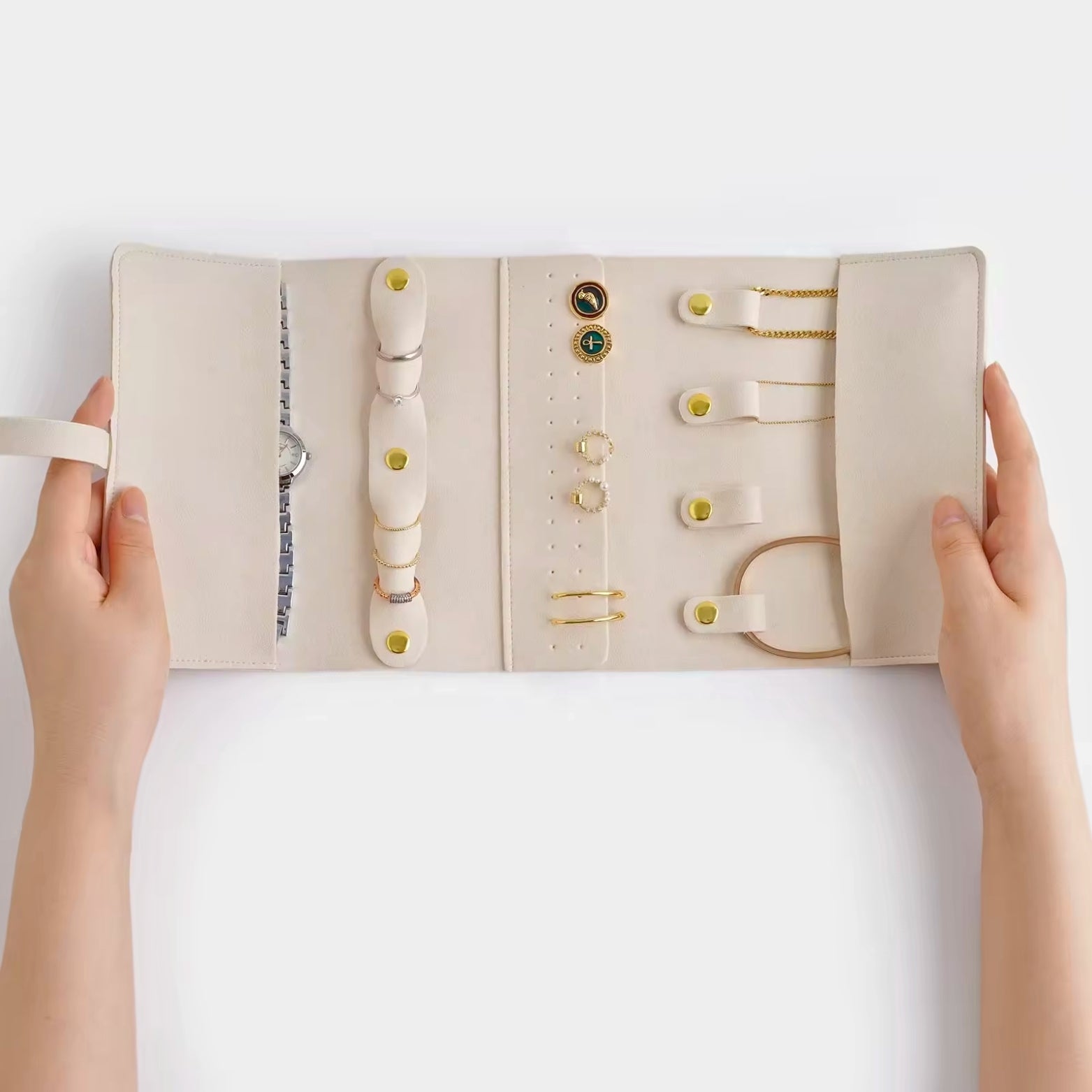 Travel Jewelry Organizer Roll