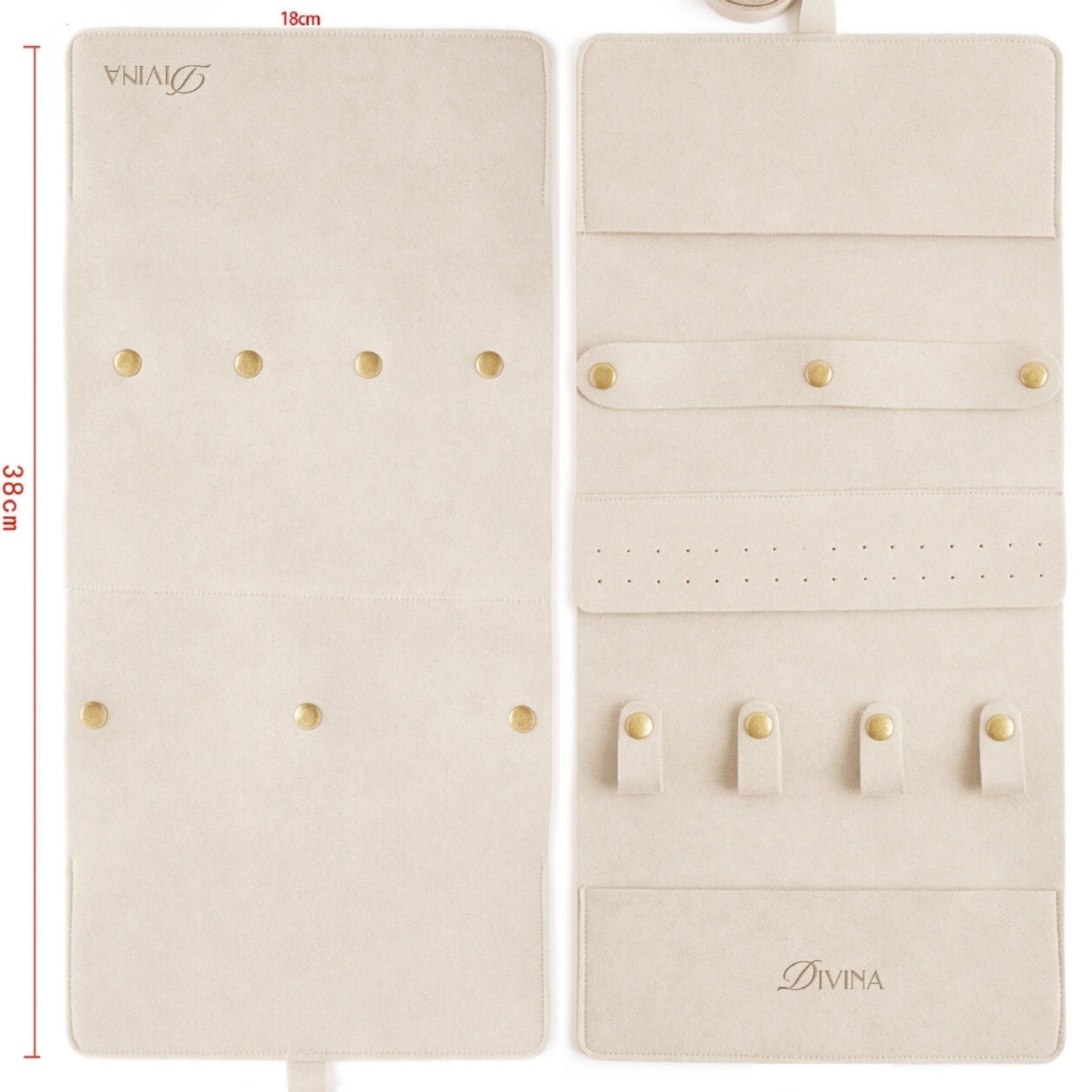 Travel Jewelry Organizer Roll