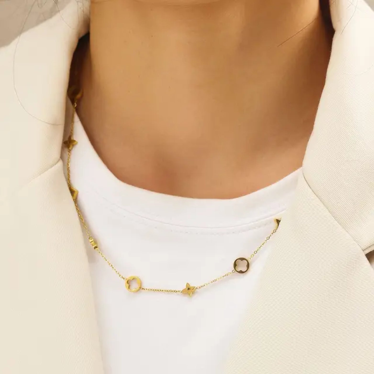 Eleni | Clover Charm Necklace
