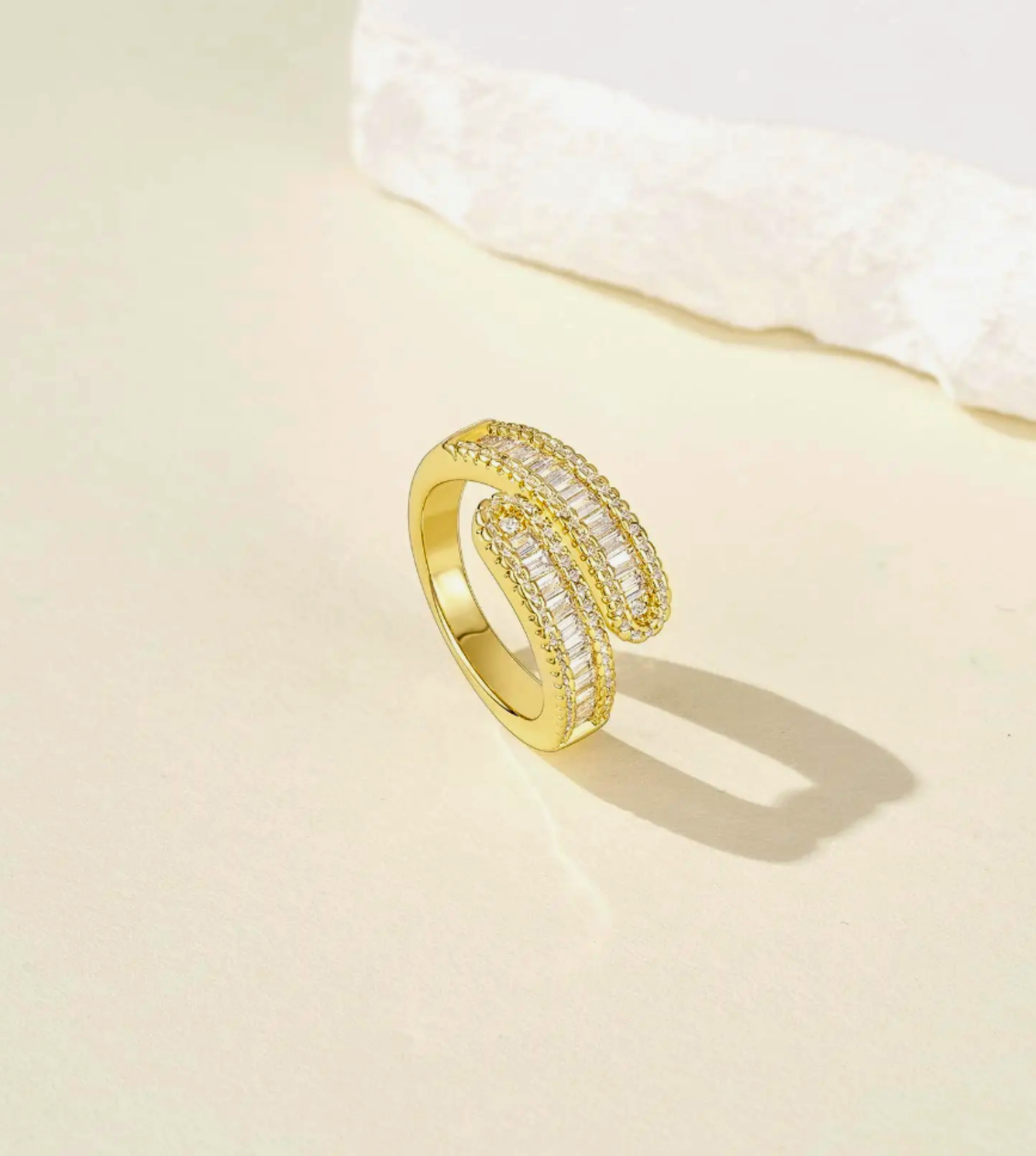 Golden Embrace Band Ring