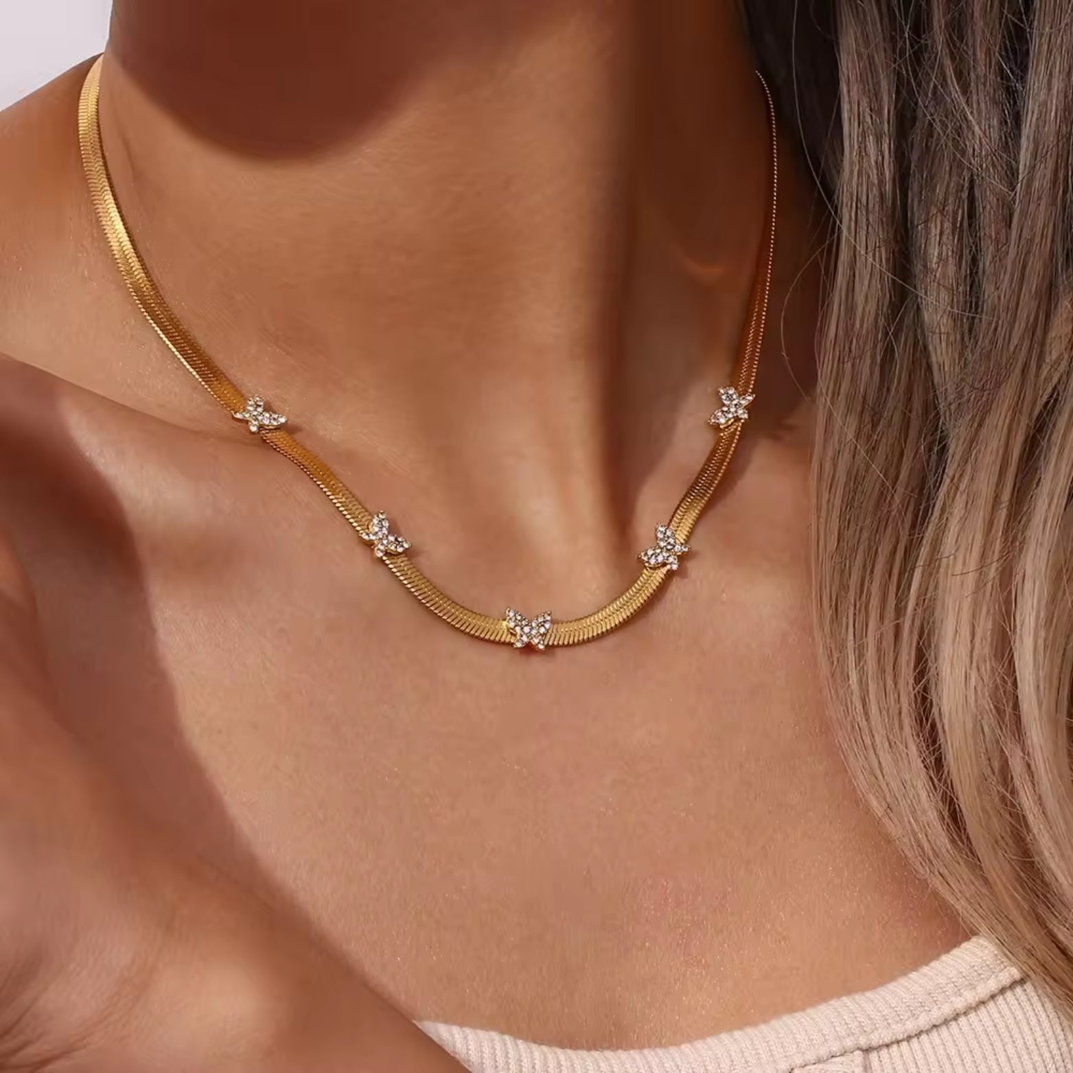 Mia | Zircon Butterfly Necklace