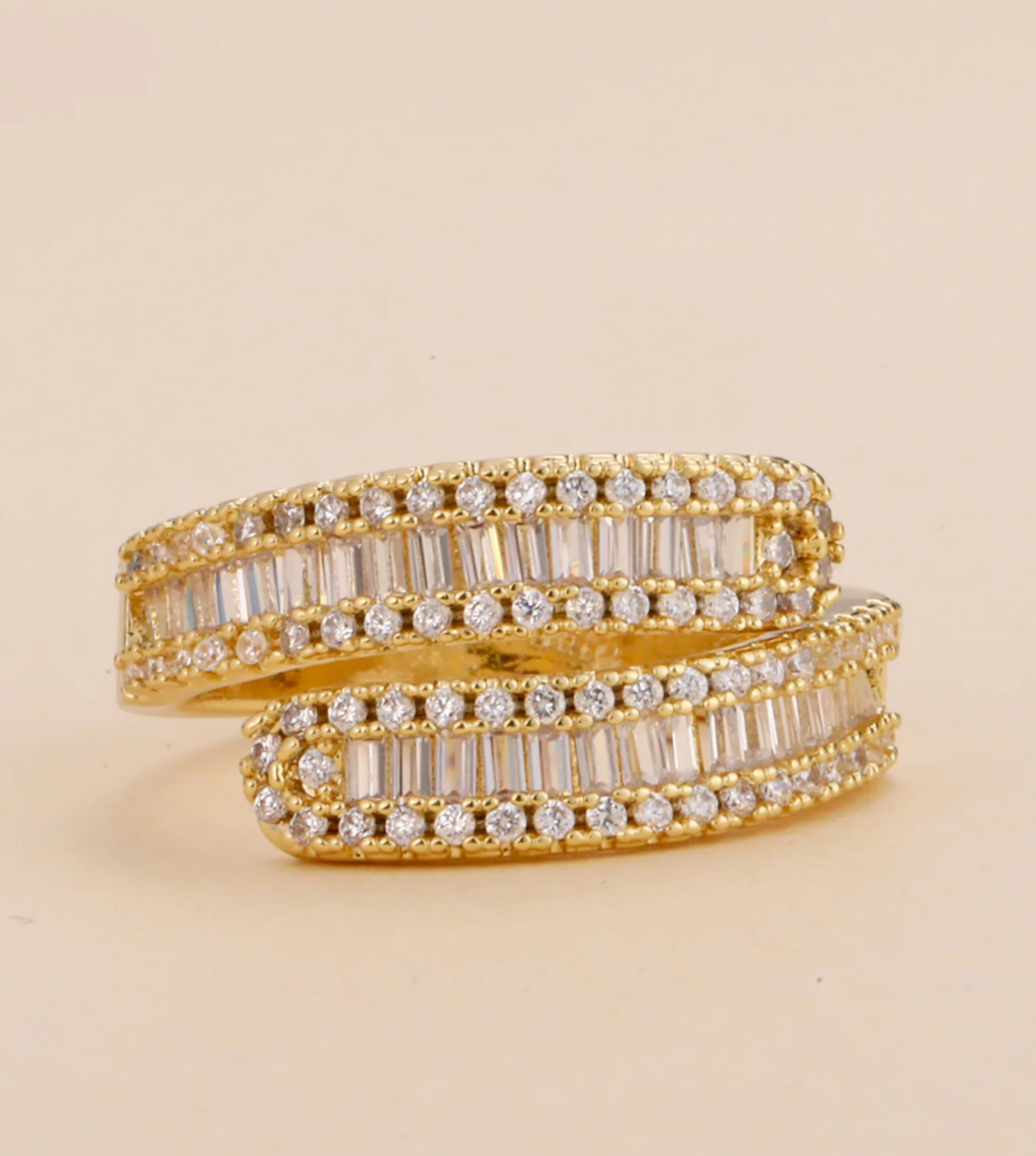 Golden Embrace Band Ring