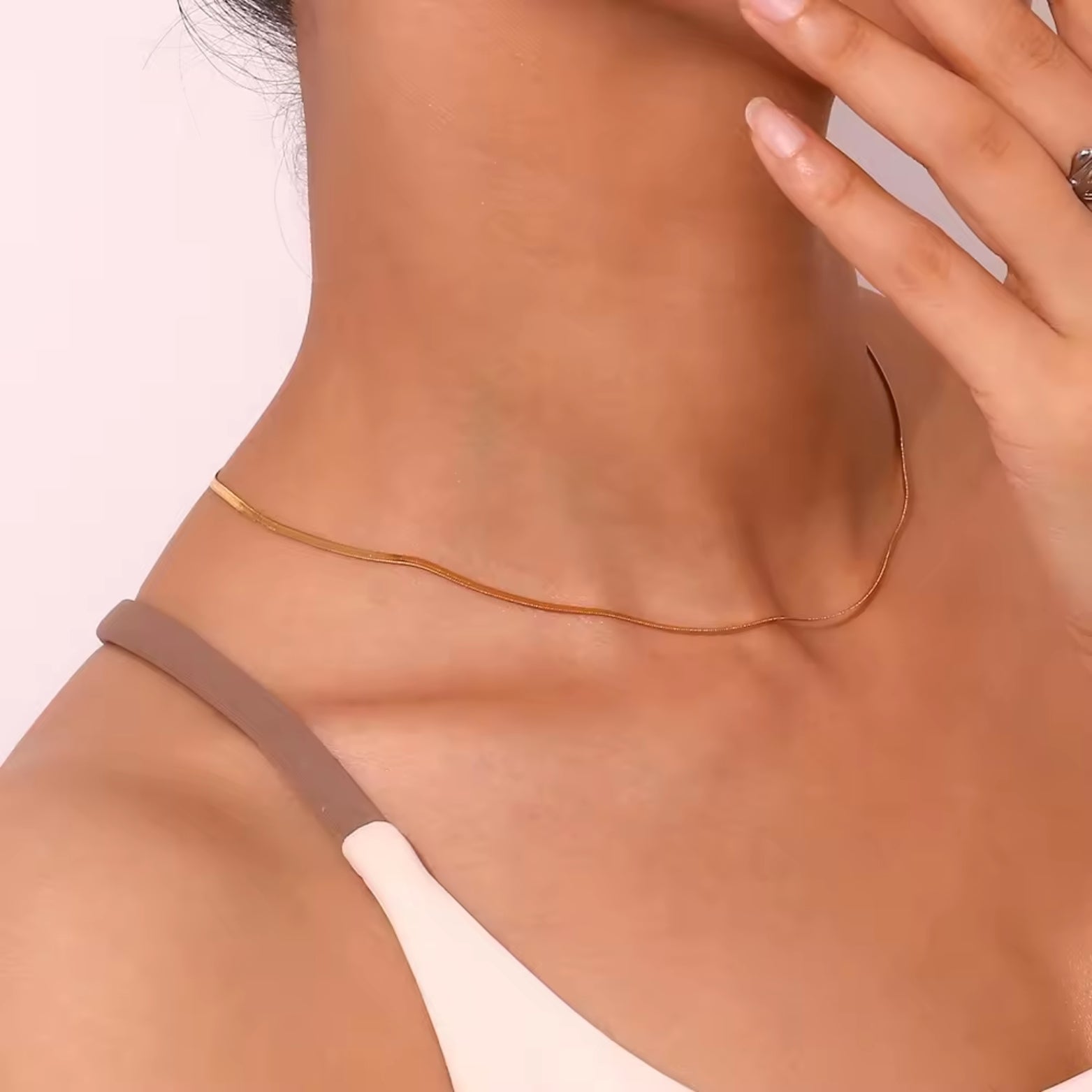 Lydia | Herringbone Necklace