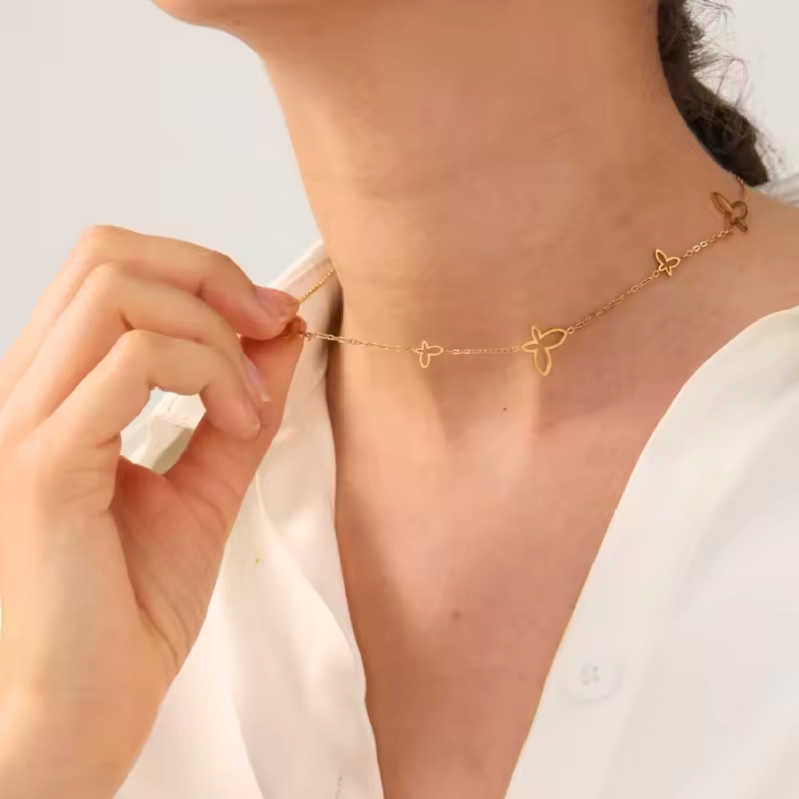 Zoe | Butterfly Charm Necklace