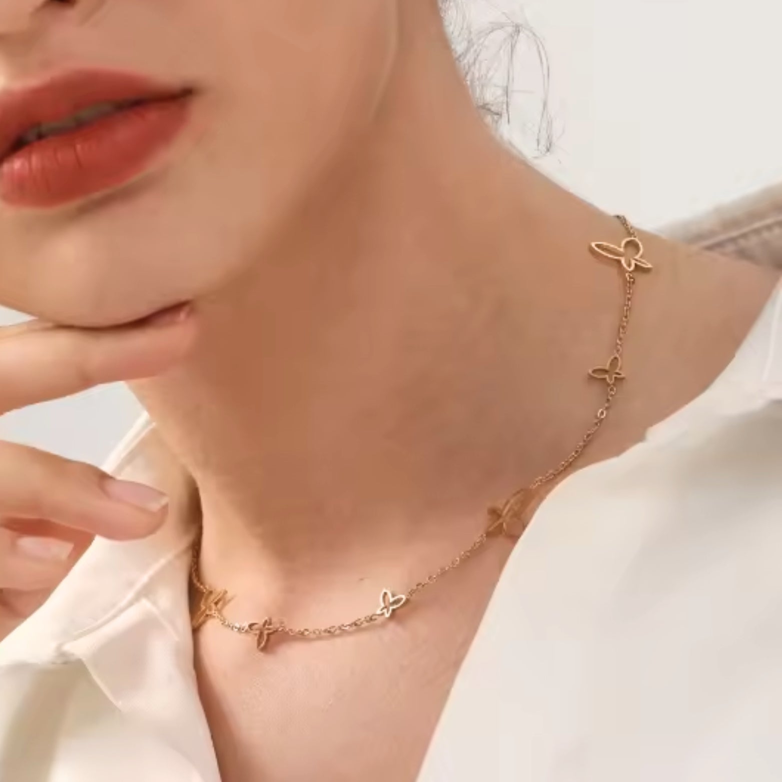 Zoe | Butterfly Charm Necklace