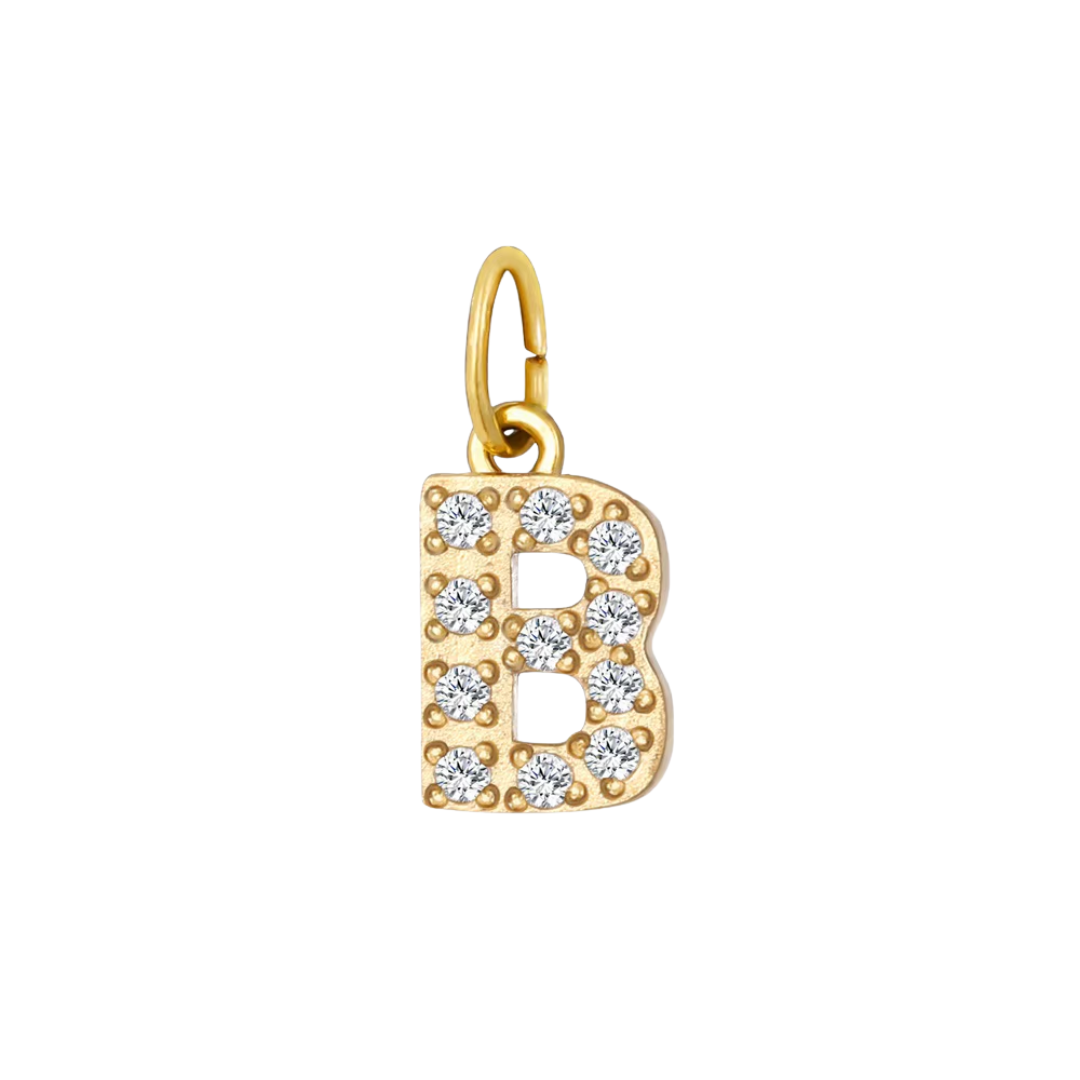 Mini Letters | Gold Plated Sparkling Charms