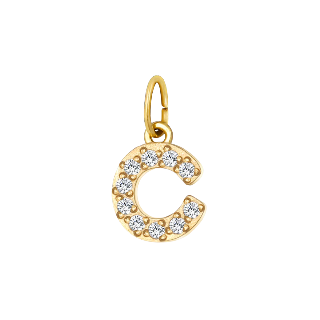 Mini Letters | Gold Plated Sparkling Charms