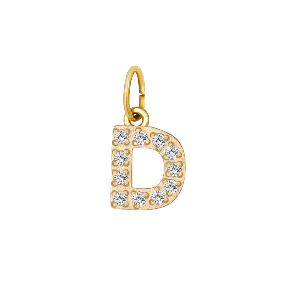 Mini Letters | Gold Plated Sparkling Charms