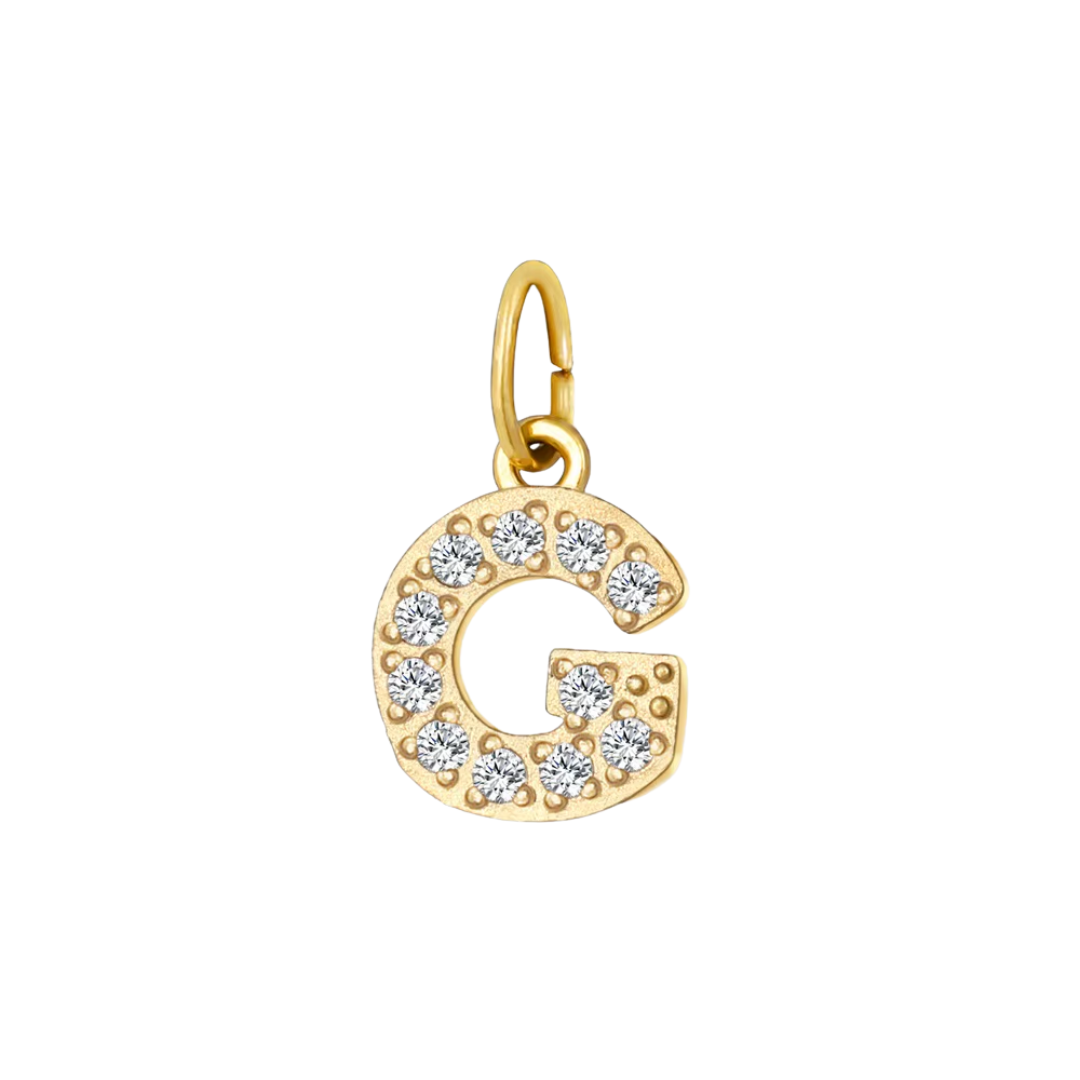 Mini Letters | Gold Plated Sparkling Charms