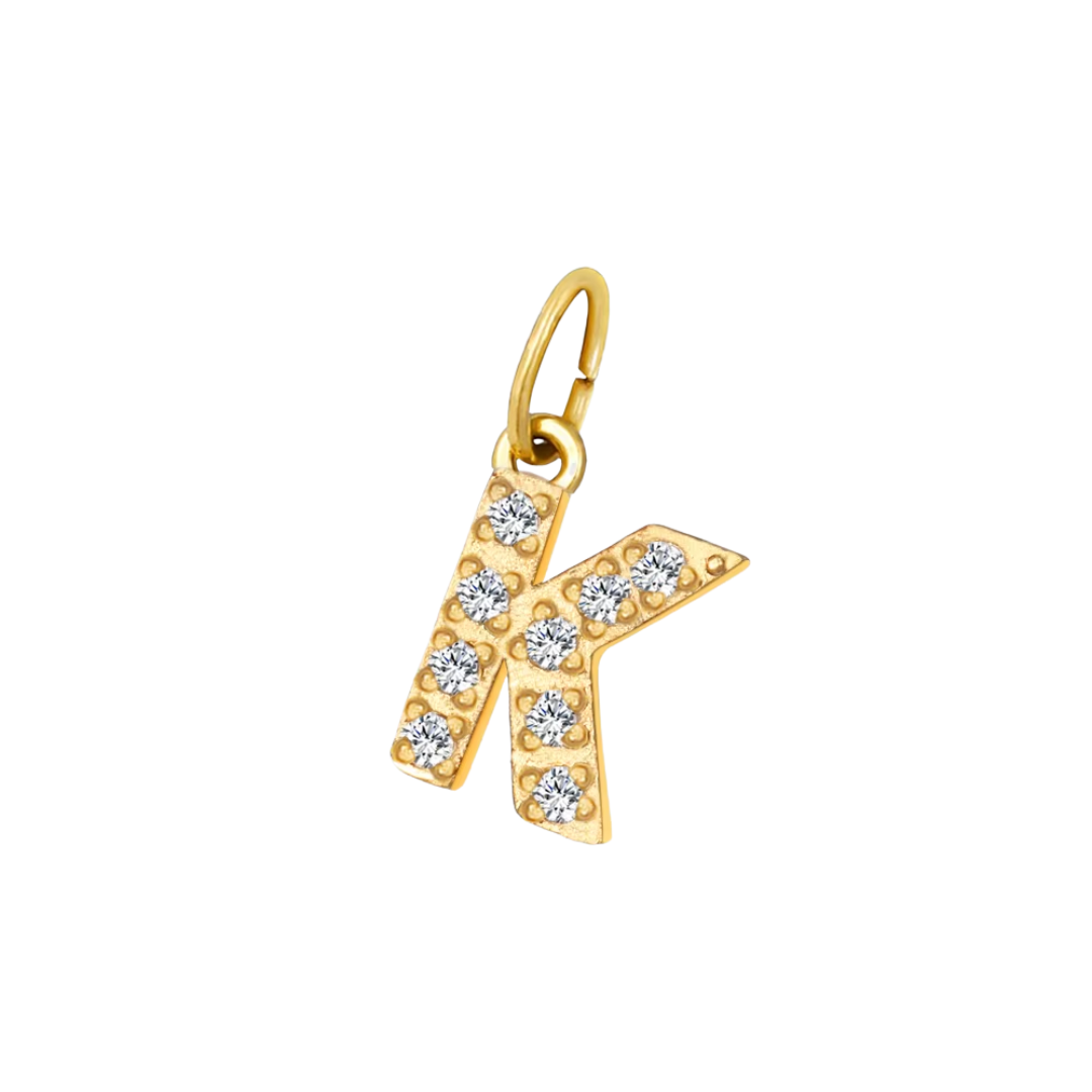 Mini Letters | Gold Plated Sparkling Charms