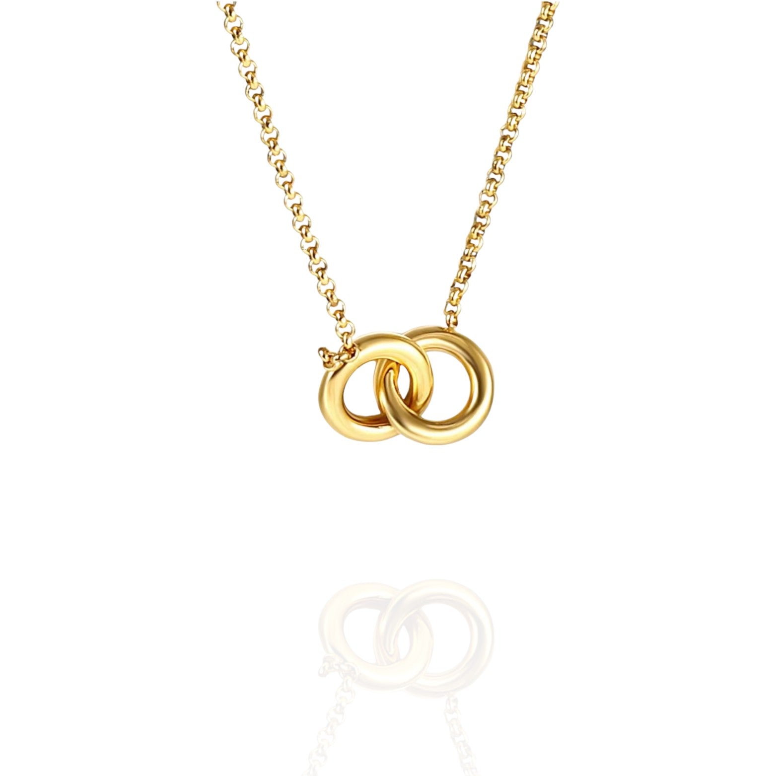 Athena | Interlocking Rings Necklace