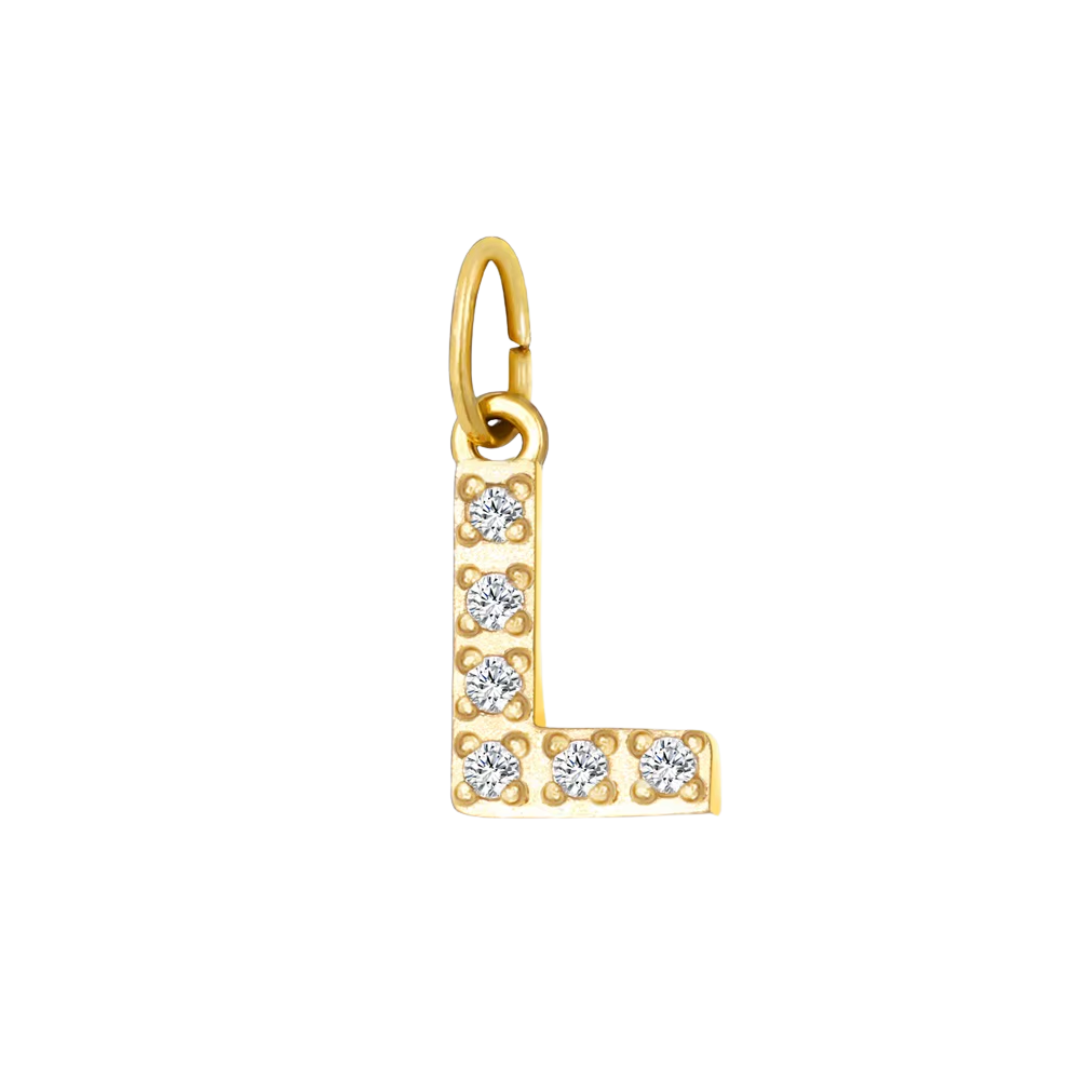 Mini Letters | Gold Plated Sparkling Charms
