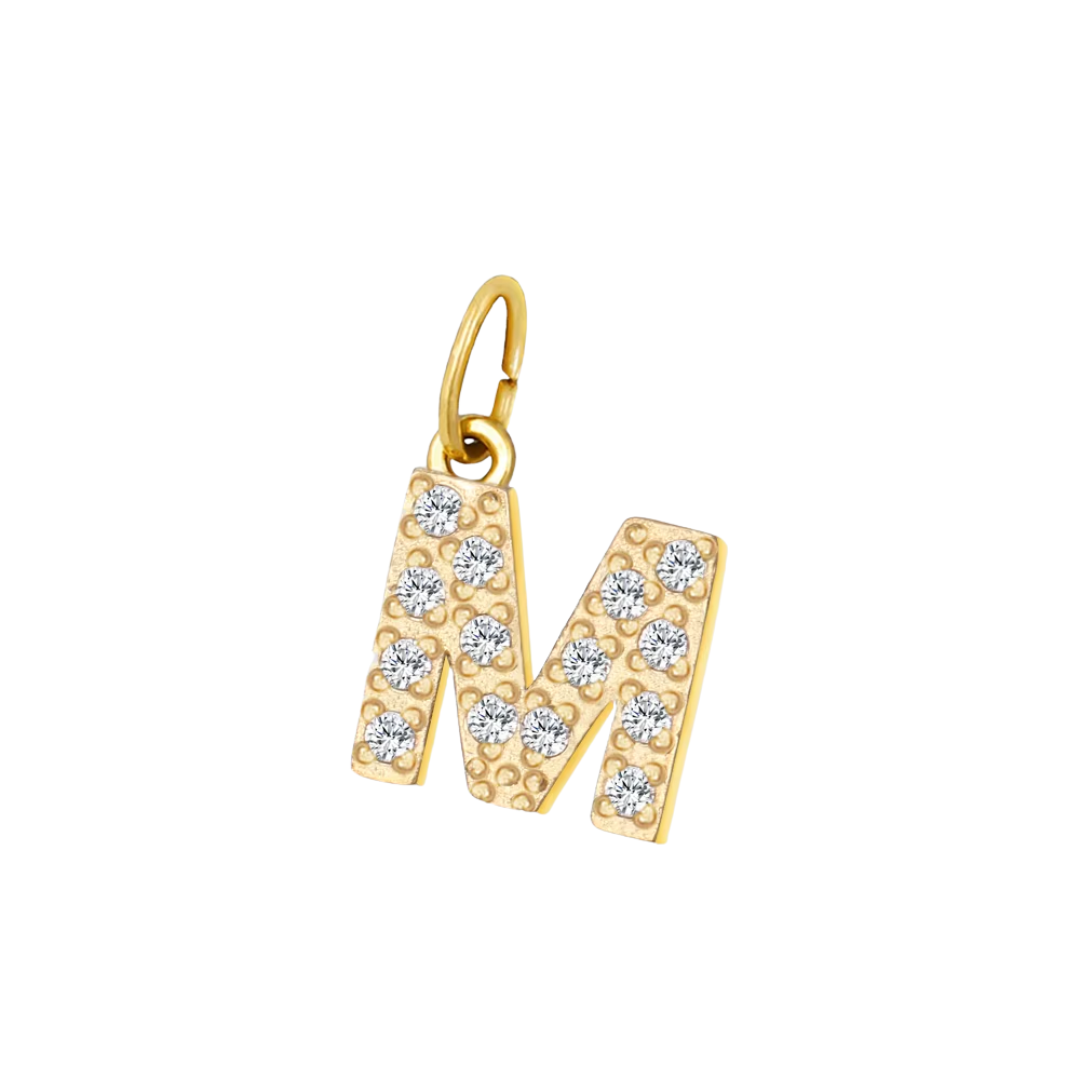 Mini Letters | Gold Plated Sparkling Charms