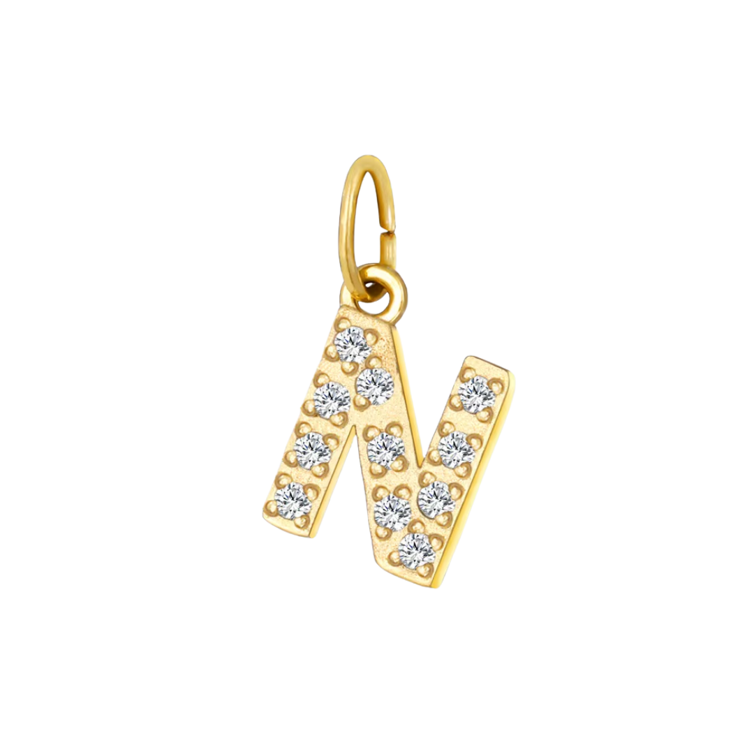 Mini Letters | Gold Plated Sparkling Charms