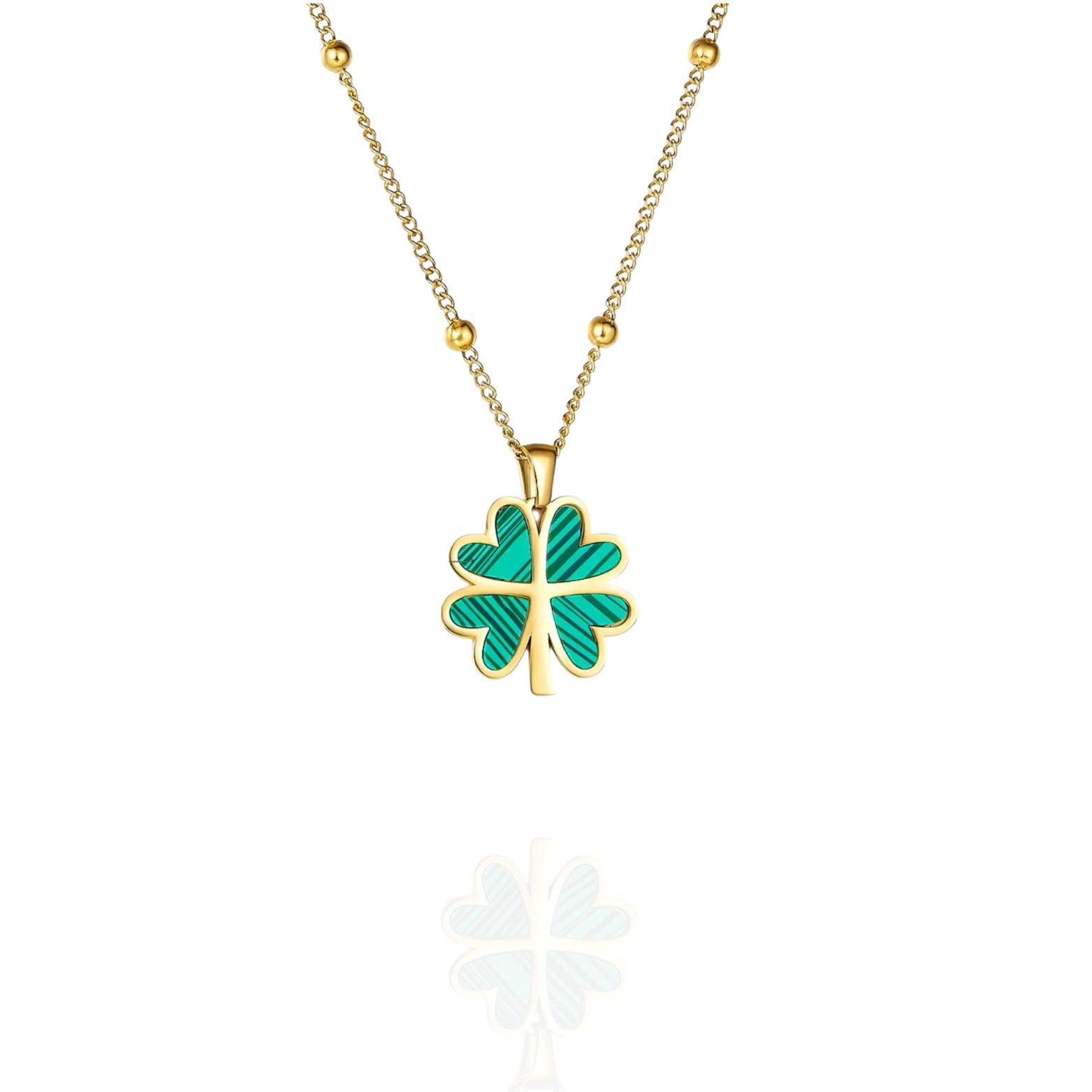 Lila | Clover Charm Necklace