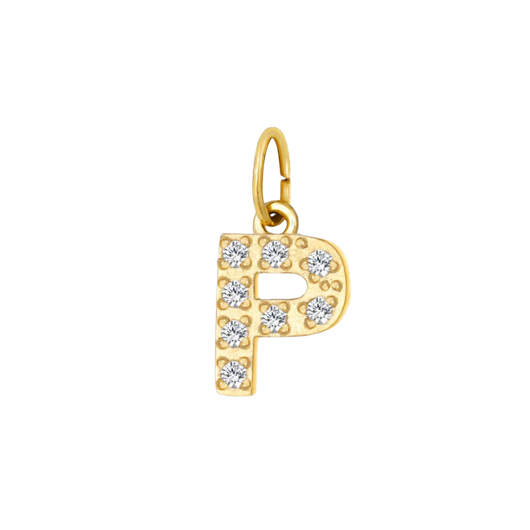 Mini Letters | Gold Plated Sparkling Charms