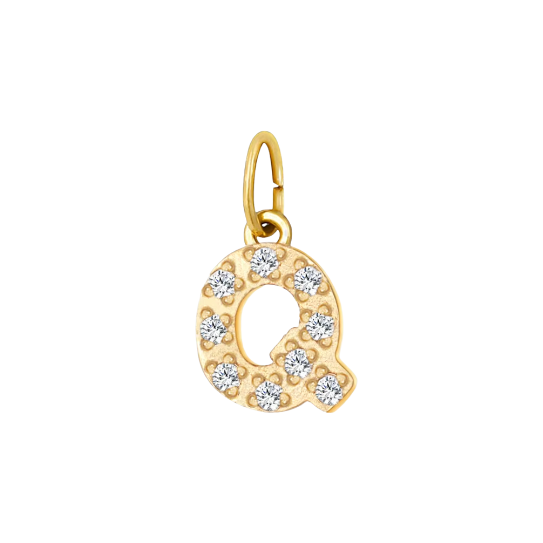 Mini Letters | Gold Plated Sparkling Charms