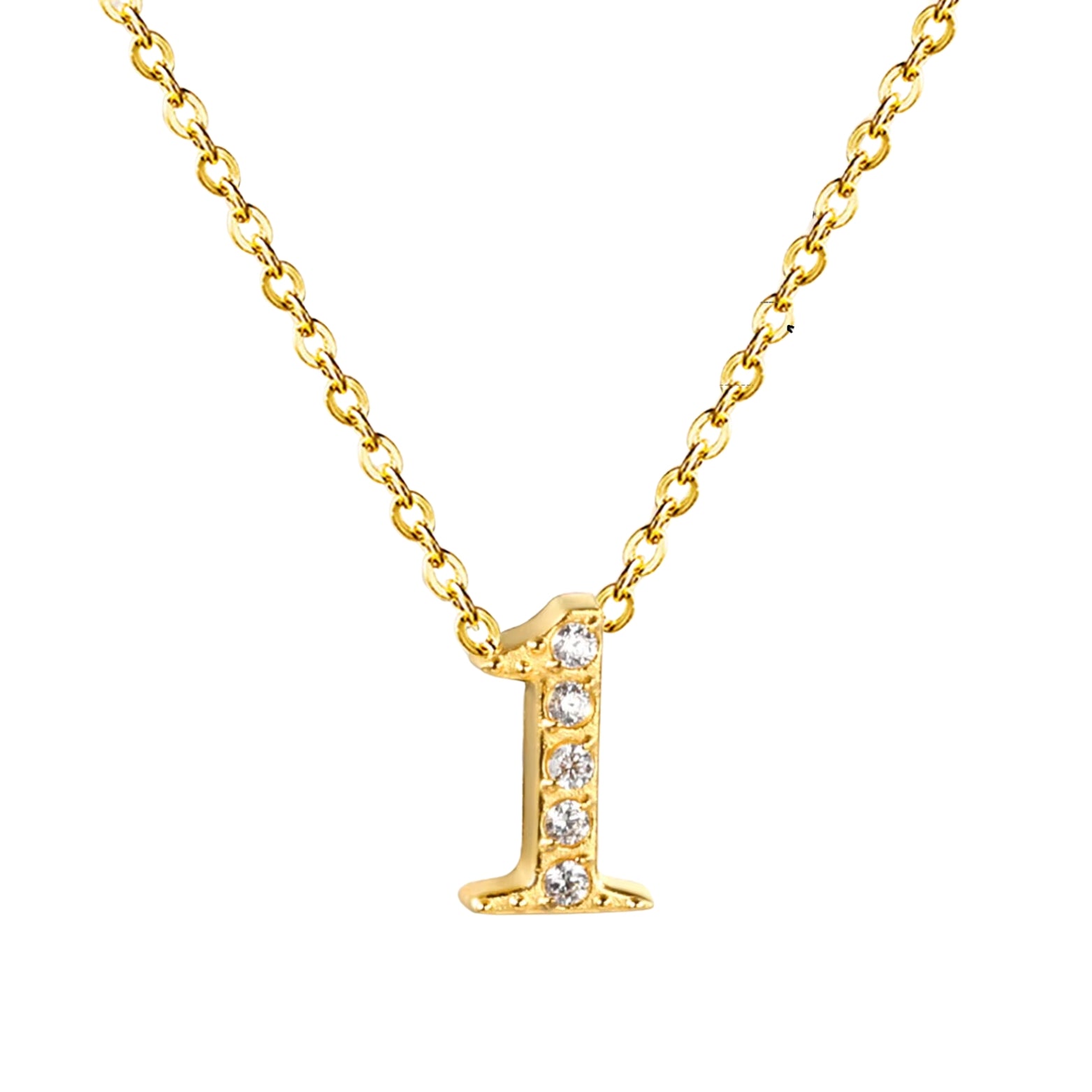 Sierra | Number Pendant Necklace
