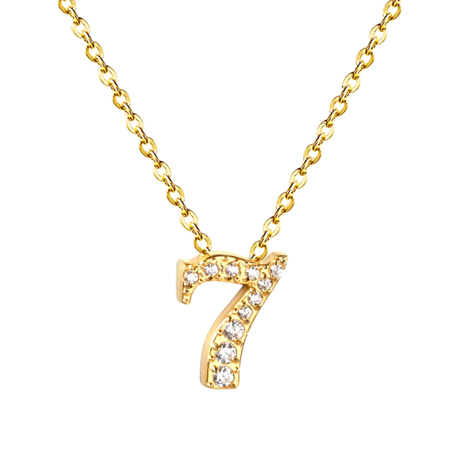 Sierra | Number Pendant Necklace