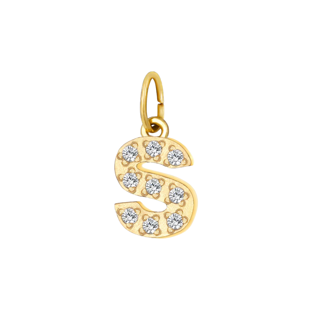 Mini Letters | Gold Plated Sparkling Charms