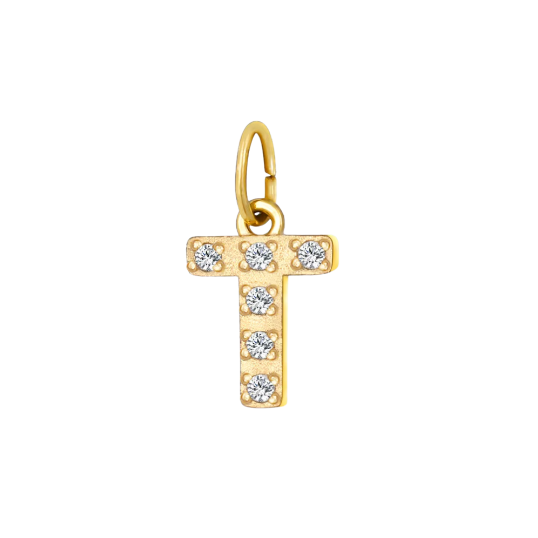 Mini Letters | Gold Plated Sparkling Charms