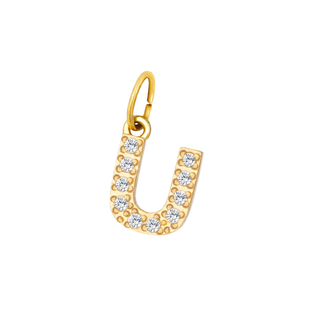 Mini Letters | Gold Plated Sparkling Charms