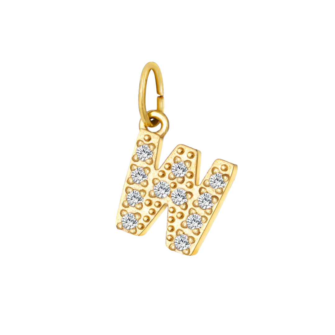Mini Letters | Gold Plated Sparkling Charms