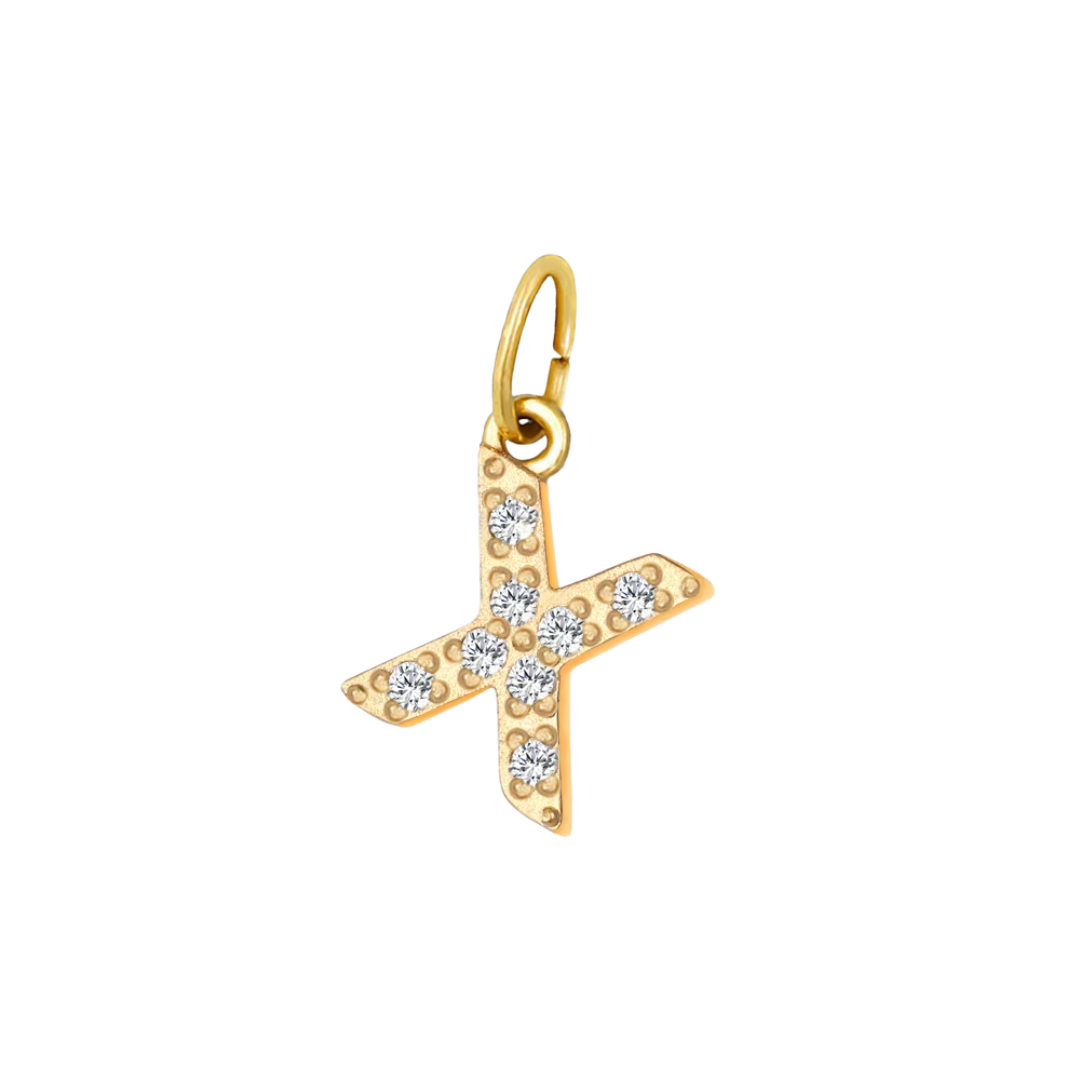 Mini Letters | Gold Plated Sparkling Charms