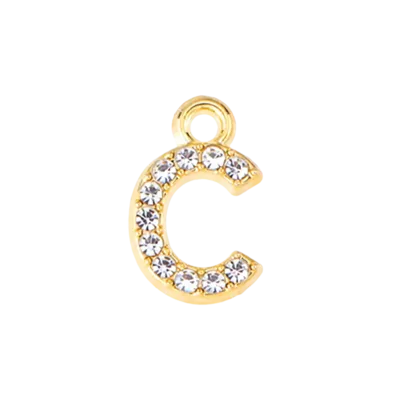 Mini Letters | Gold Plated Sparkling Charms