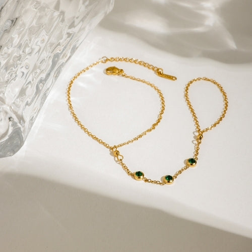 Emerald Hand Chain