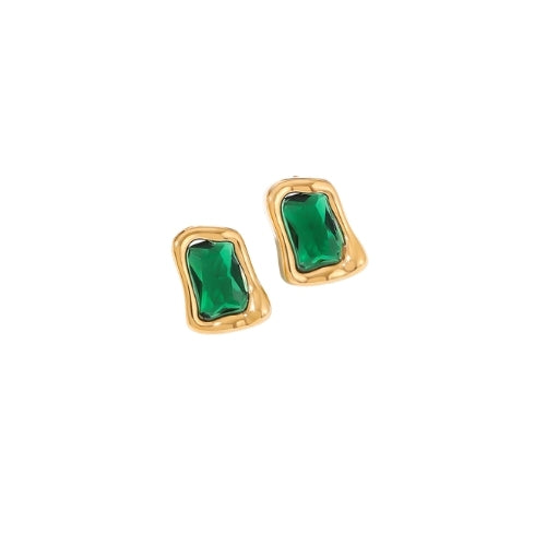 Sculpted Stone Studs