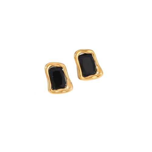 Sculpted Stone Studs