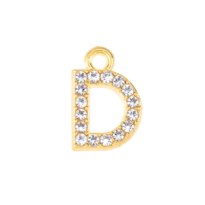 Mini Letters | Gold Plated Sparkling Charms