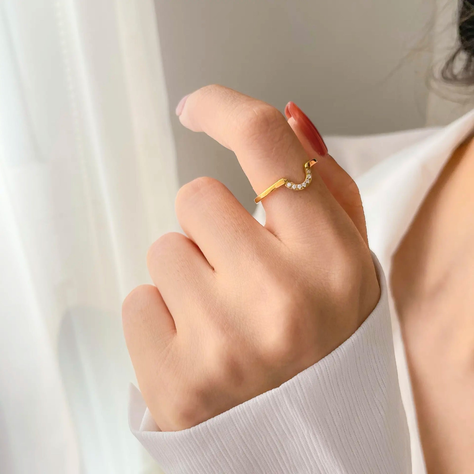 Marcella Curve Ring