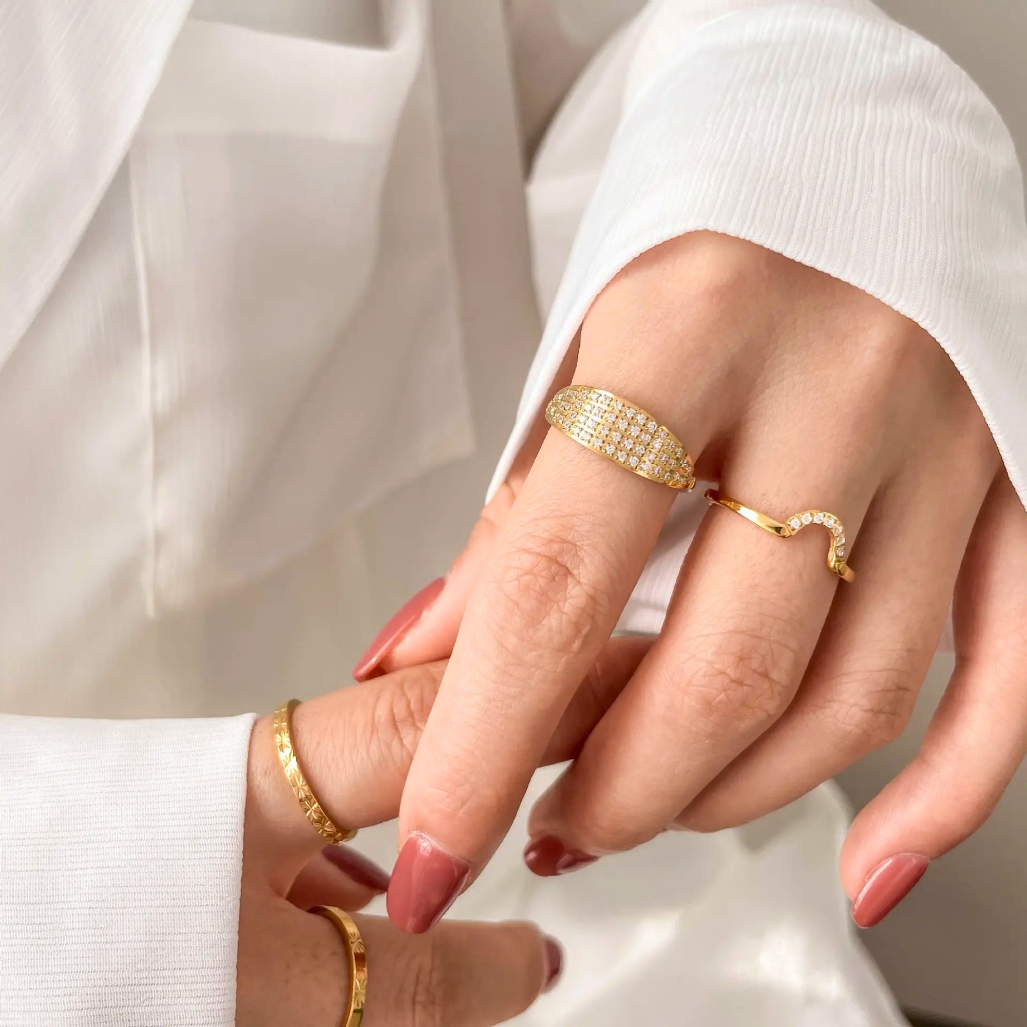 Marcella Curve Ring