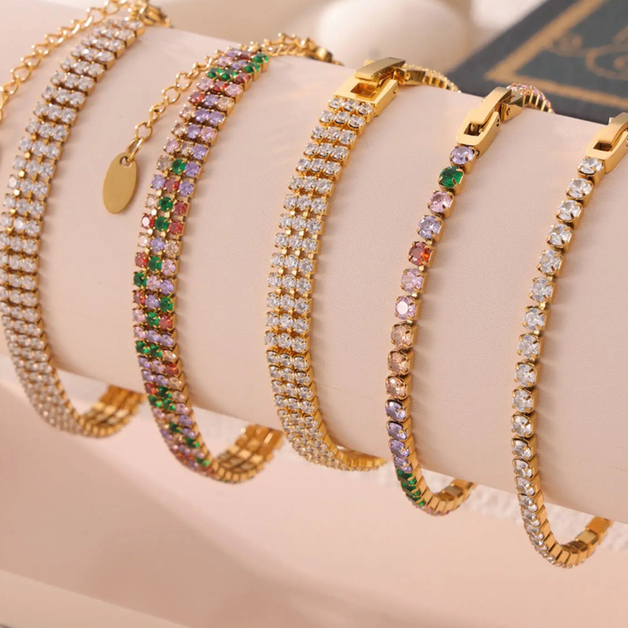 Luna Colorful Zircon Tennis Bracelet