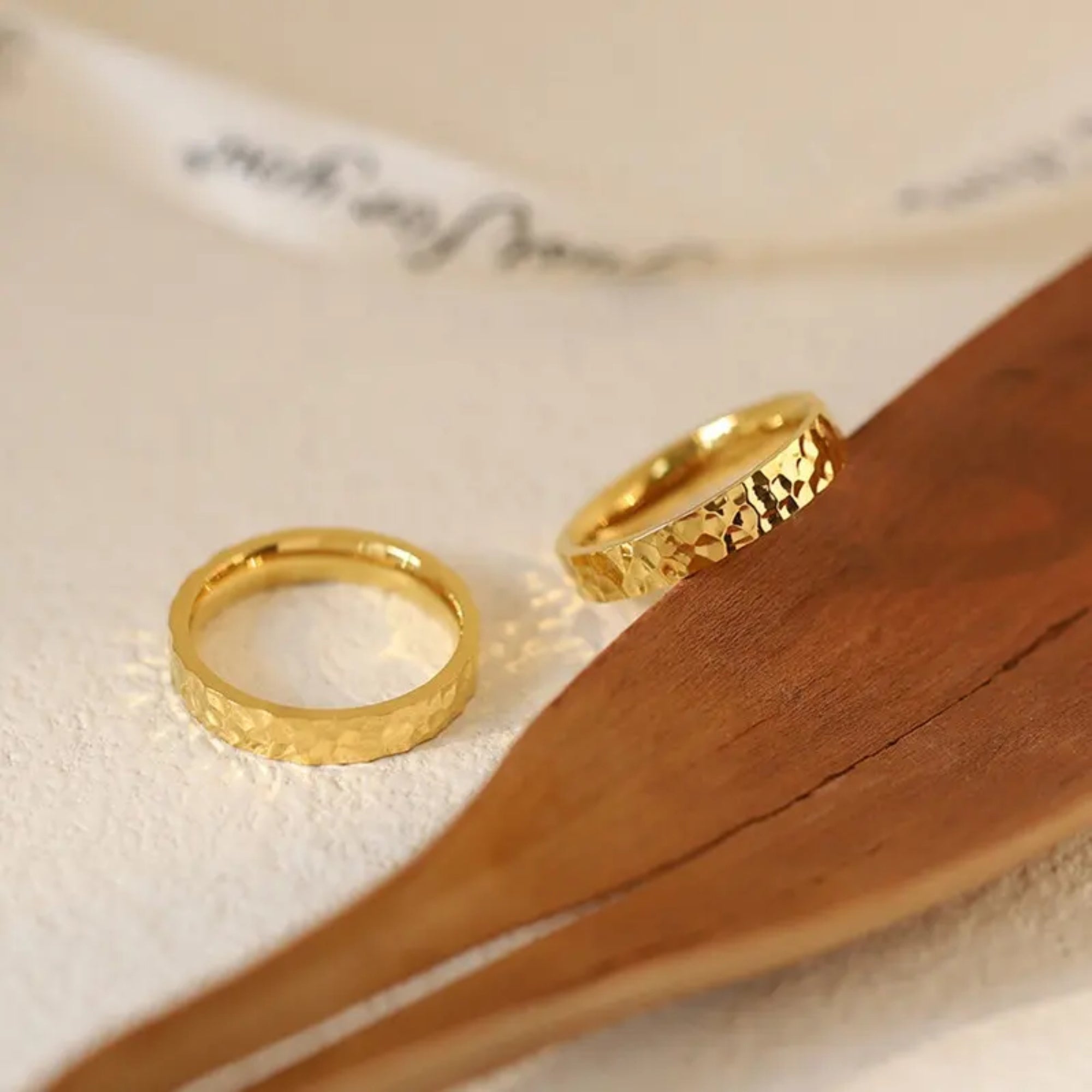 Celia Hammered Gold Ring