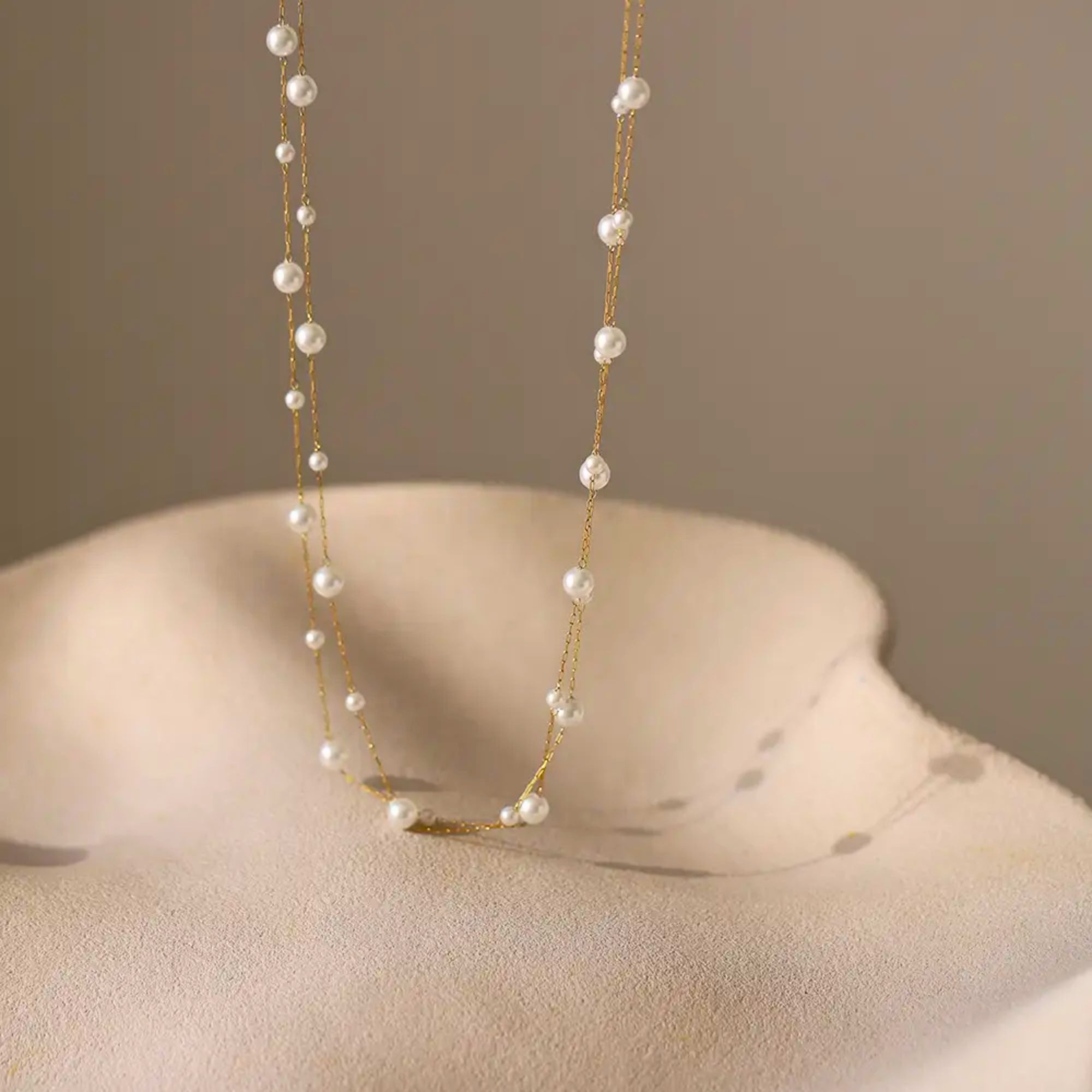 Lucia Double-Layer Pearl Necklace