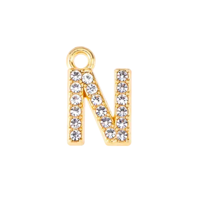 Mini Letters | Gold Plated Sparkling Charms