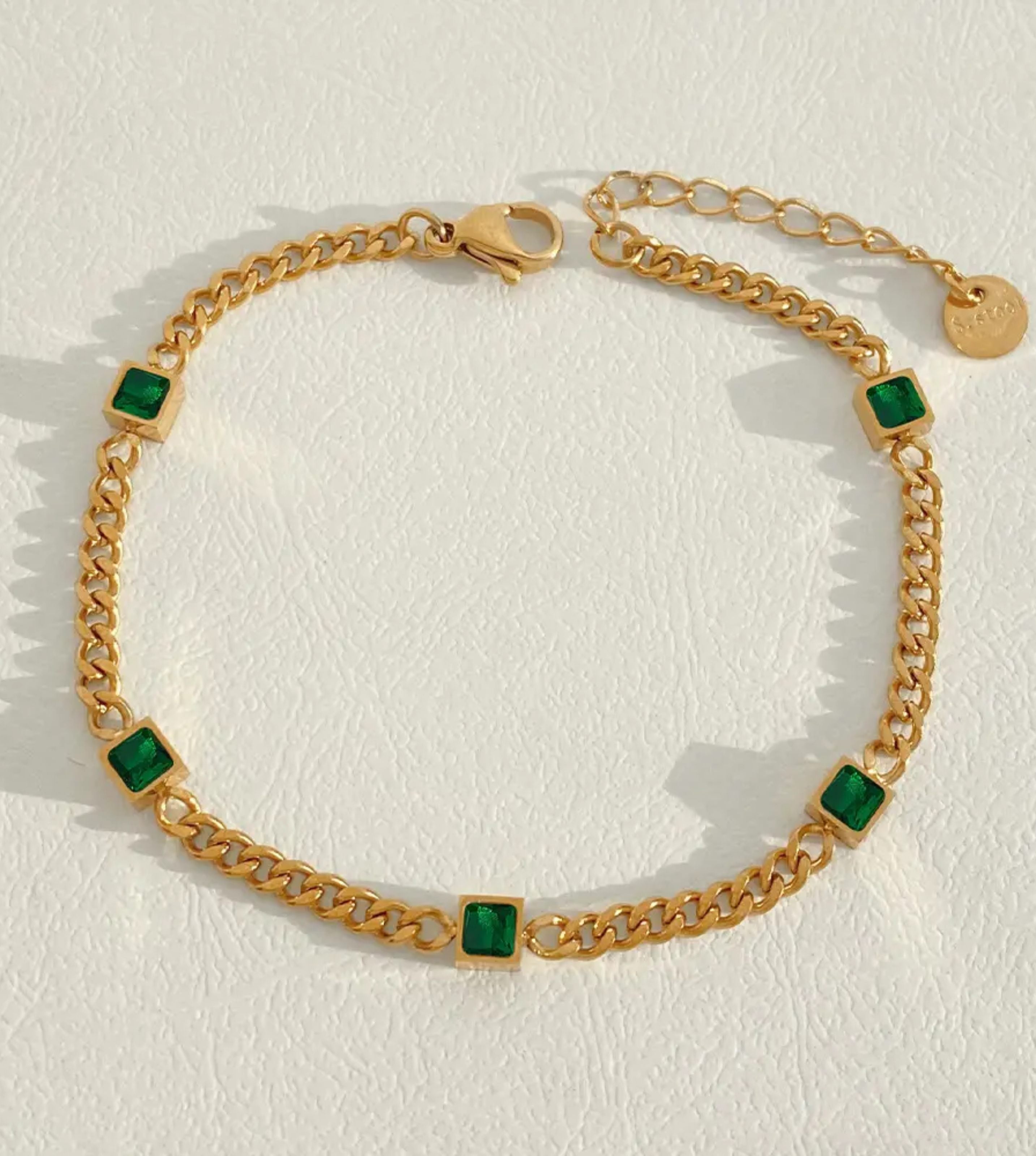 Emerald Whisper Bracelet
