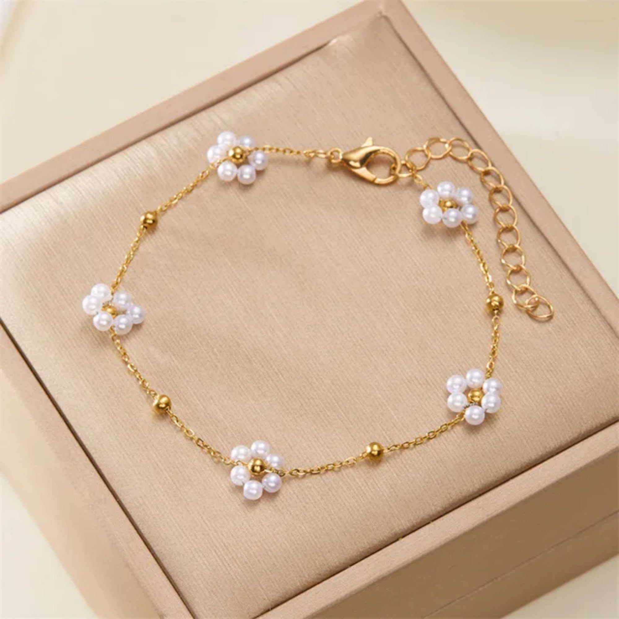 Blossom Pearl Flower Bracelet