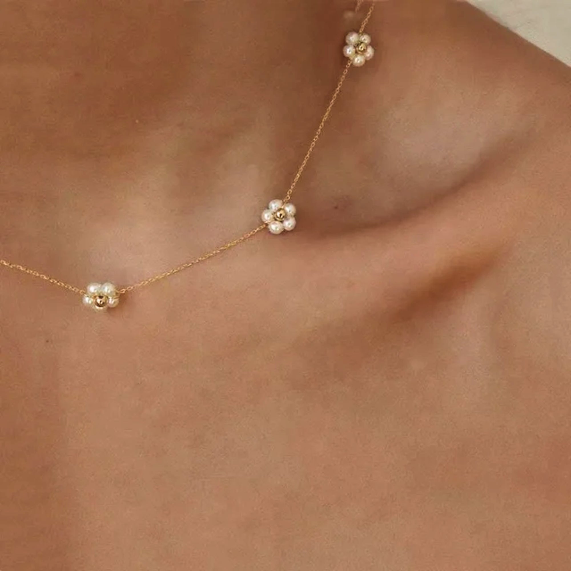Blossom Pearl Flower Necklace