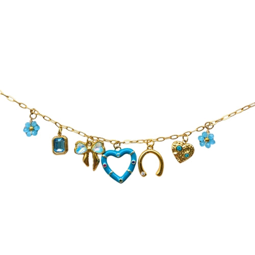 Blue Luck Charm Necklace