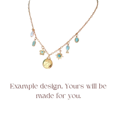 Custom Charm Necklace (5 or 7 Charms)