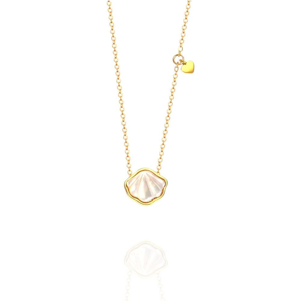 Lucia White Shell Pendant Necklace