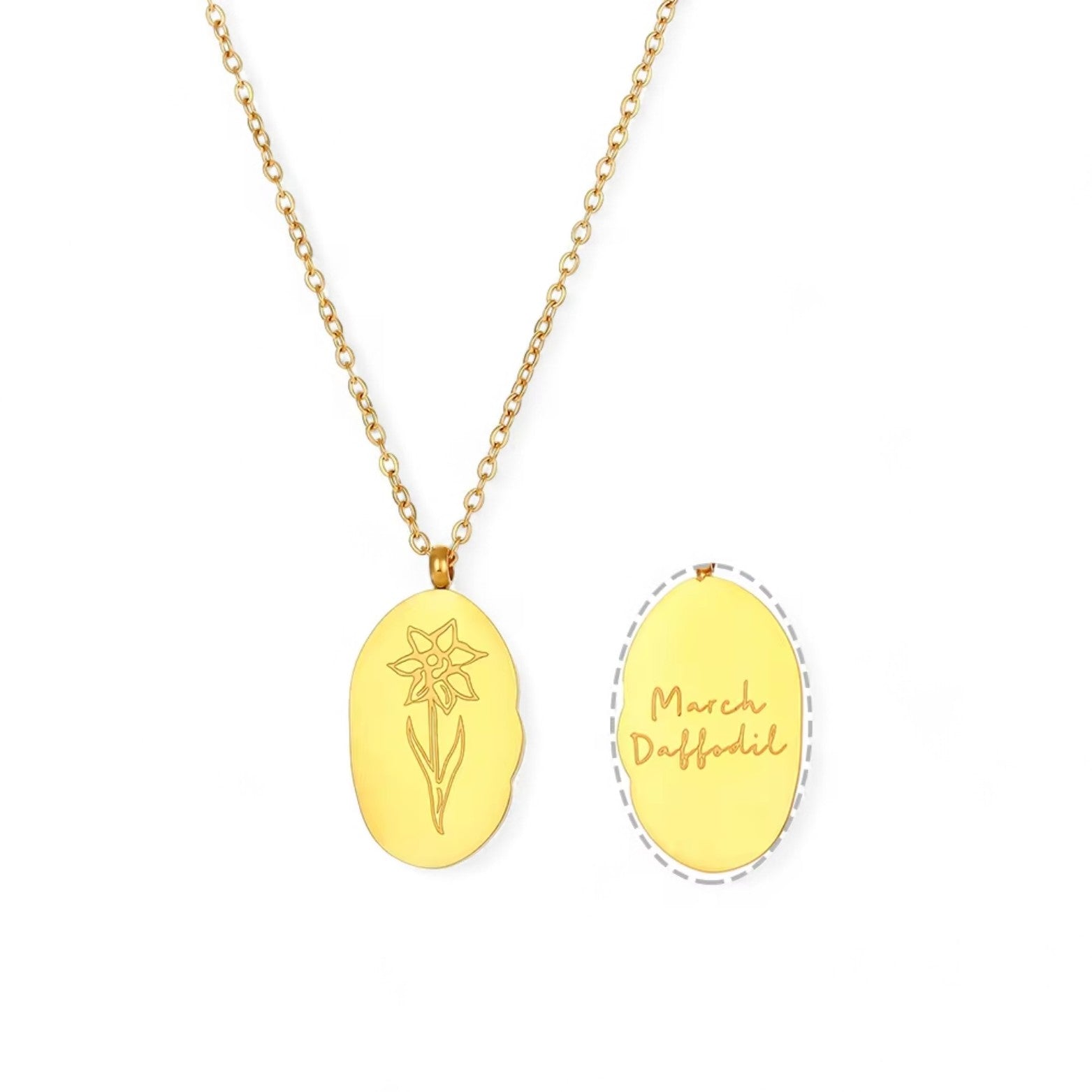 Birth Flower | Pendant Necklace