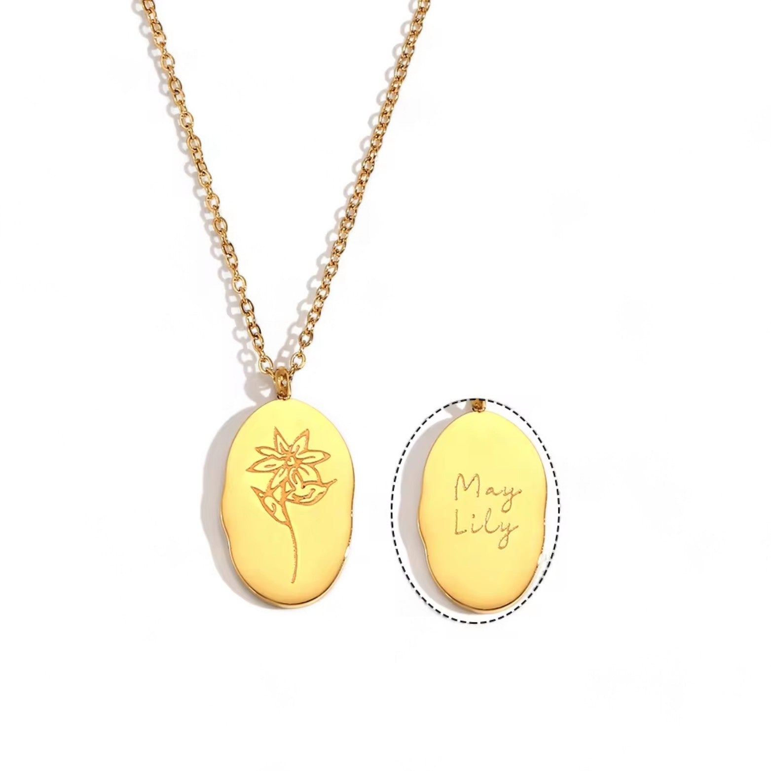 Birth Flower | Pendant Necklace