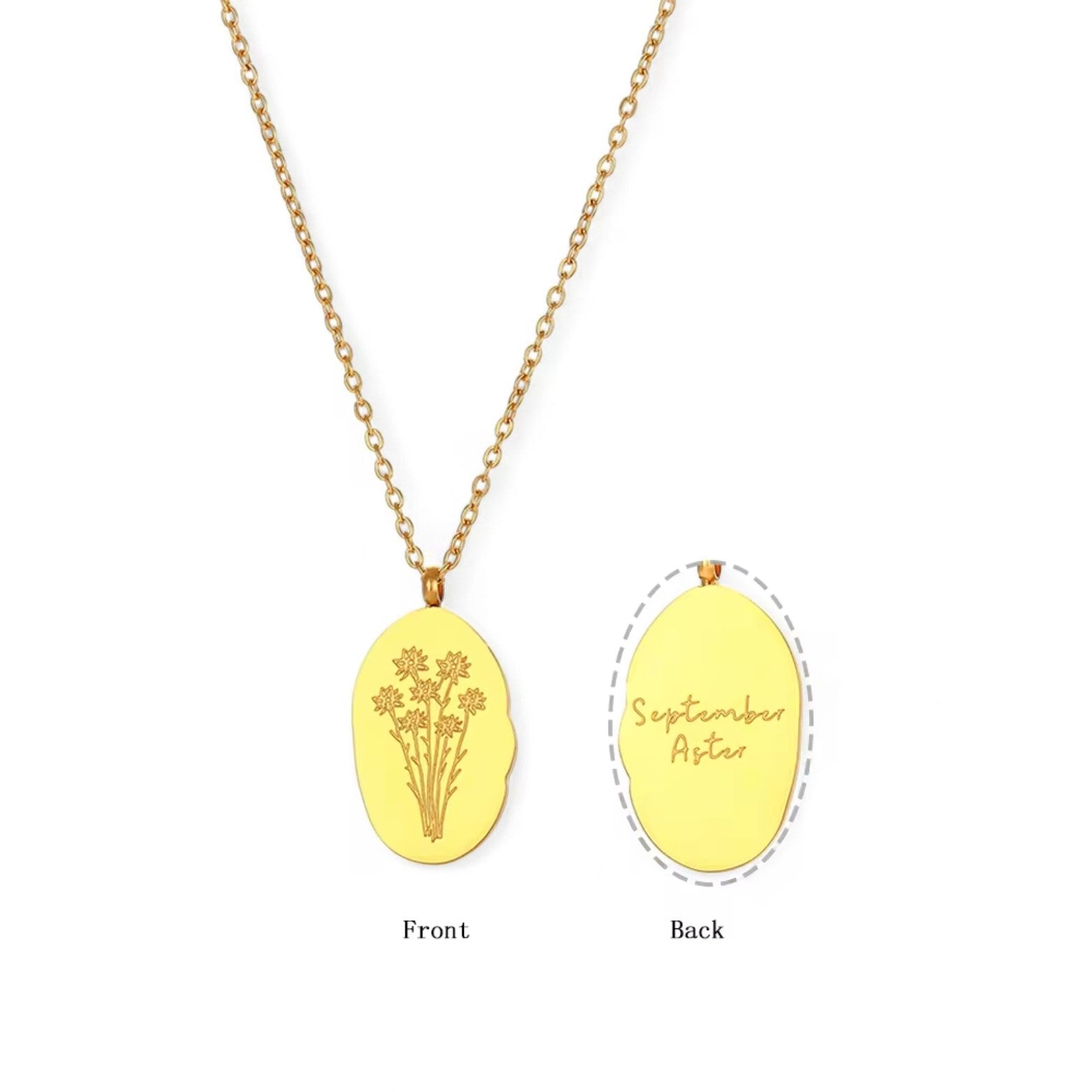 Birth Flower | Pendant Necklace