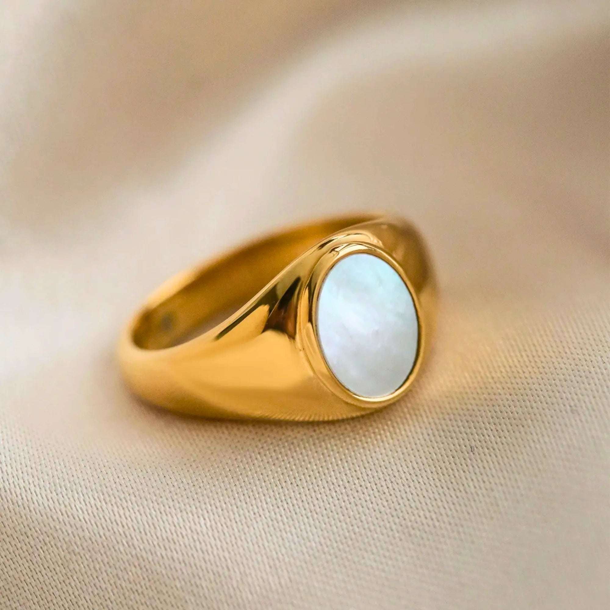 Selene Mother of Pearl Ring